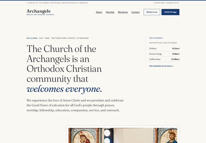 Preview of Version 3, Modern Editorial: clean, minimal, typographic