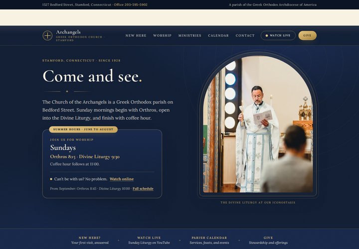 Preview of Version 5, Byzantine Front Door: version 4's structure in version 1's navy and gold
